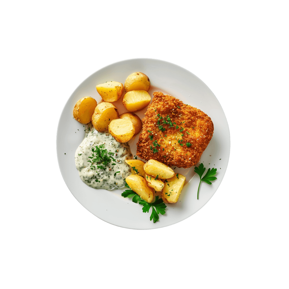 150g Smažený sýr s bramborem a tatarkou